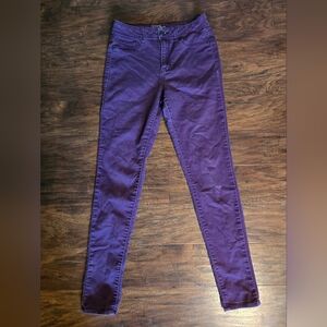 Time and Tru Women's Skinny Jeans in Purple